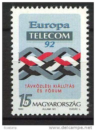 HUNGARY - 1992. Telecom '92 / Exhibition Emblem MNH! Mi 4215 - Unused Stamps