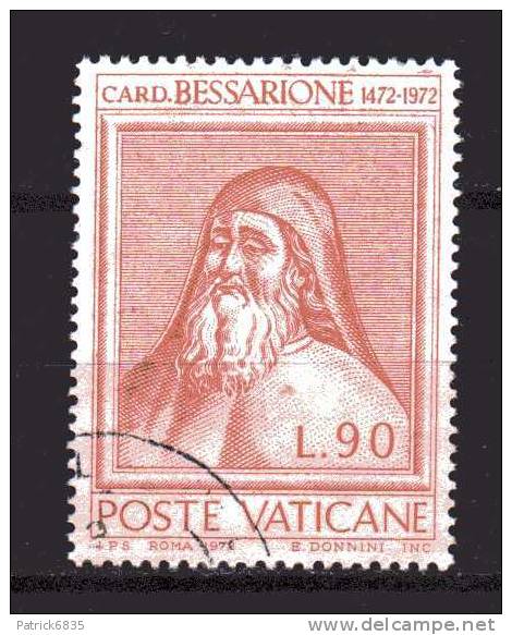 Vaticano ° - 1972 . Cardinale Bessarione ,£ 90.  Unif. 530.  Usato - Usati