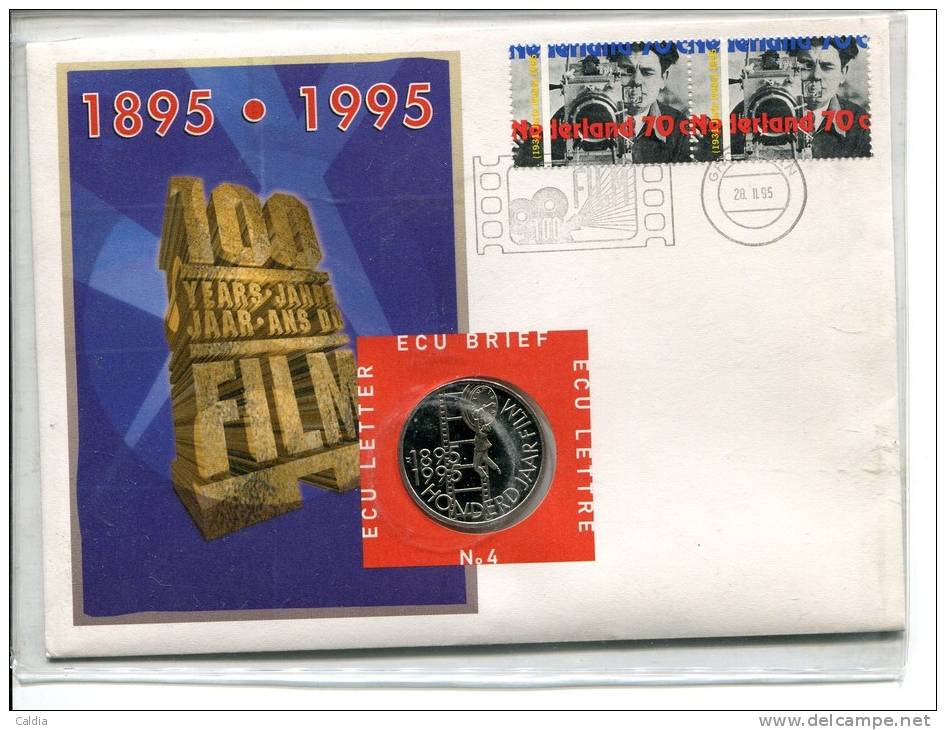 Pays-Bas Nederland ECU "" 100 Years Of Film "" UNC - Mint Sets & Proof Sets