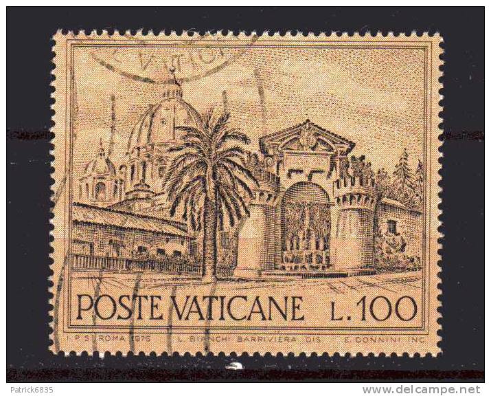 Vaticano ° - 1976 . Fontane E Vedute. £ 100. Unif. 605.  Usato.  Vedii Descrizione - Usati