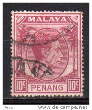 MALAYA PENANG - 1949/52 YT 9 USED - Penang