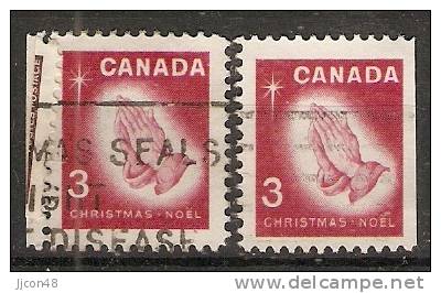 Canada  1966  Christmas  (o) - Single Stamps