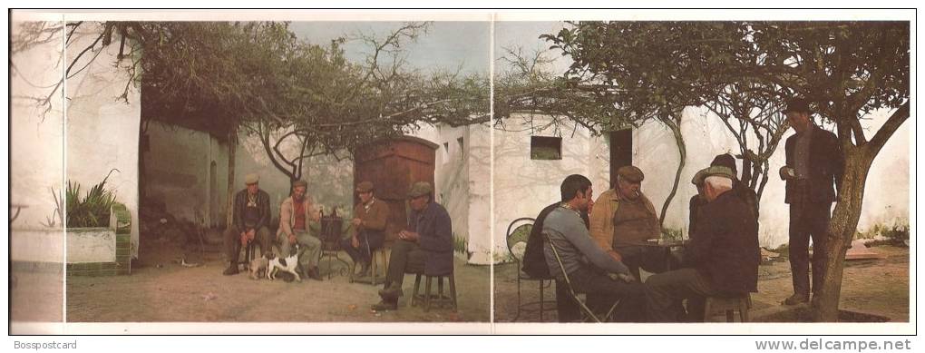 Cuba -  Costumes Do Alentejo (postal Triplo). Beja (4 Scans) - Beja