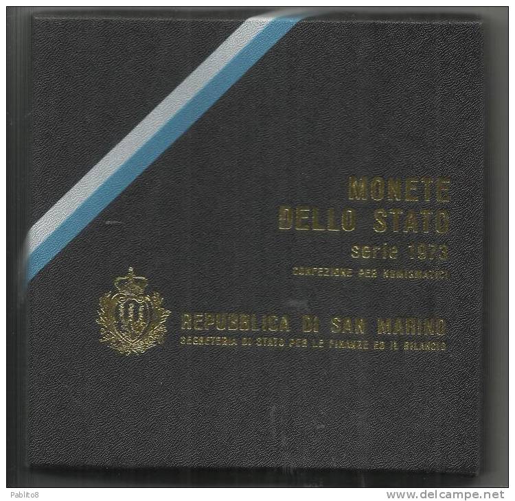 SAN MARINO 1973 SET COMPLETO MONETE CON LIBRETTO ESPLICATIVO - San Marino