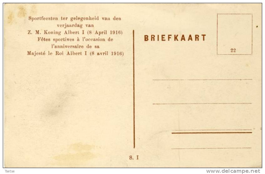 Interneeringskamp Bij Zeist ( Nederland ) - Sportfeesten, 8 April 1916 (  3 ) Verso Zien - Zeist