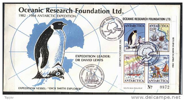 ROSS - NZ  - ANTARTIC - OCEANIC RESEARCH FOUND. - EXPEDITION  - 1982 - RARE - Autres & Non Classés