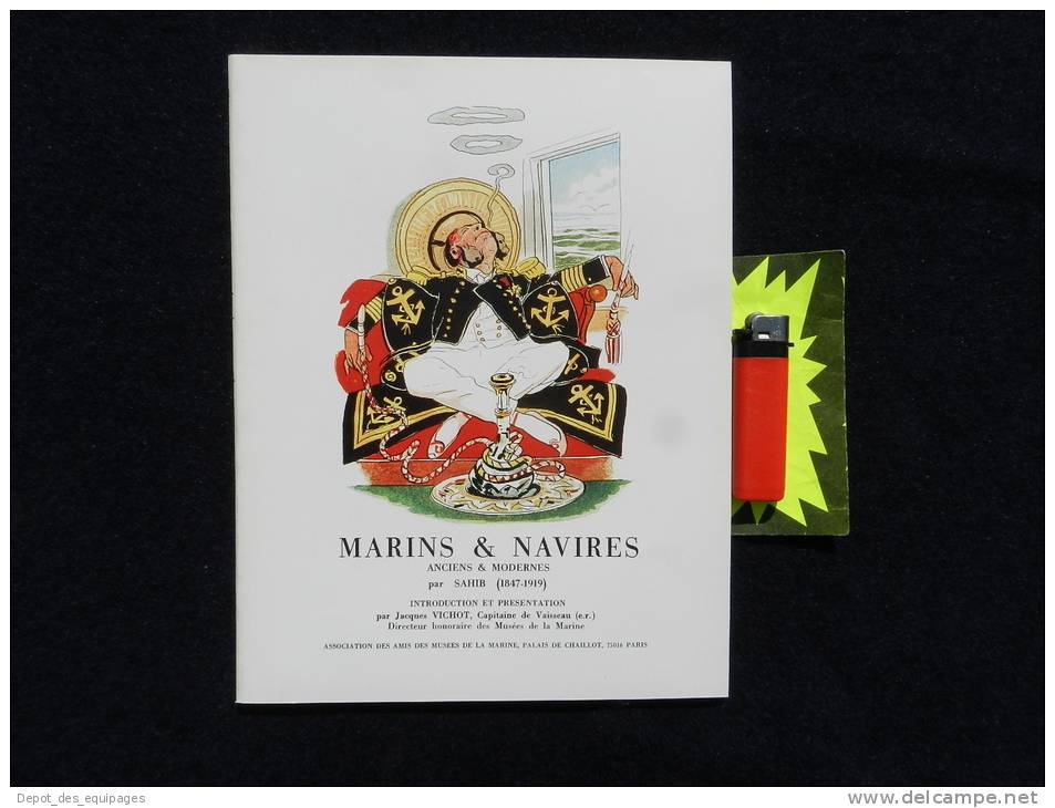 MARINE FRANCE : JOLI LIVRE 1890 MARINS & NAVIRES Par SAHIB - Documents