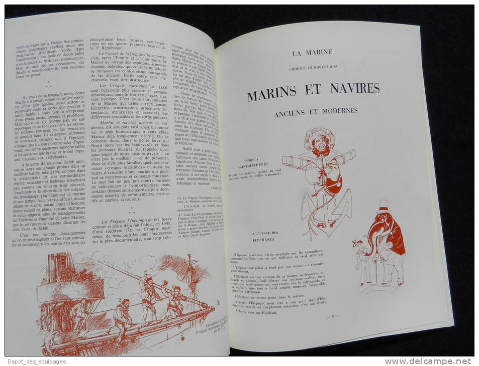 MARINE FRANCE : JOLI LIVRE 1890 MARINS & NAVIRES par SAHIB