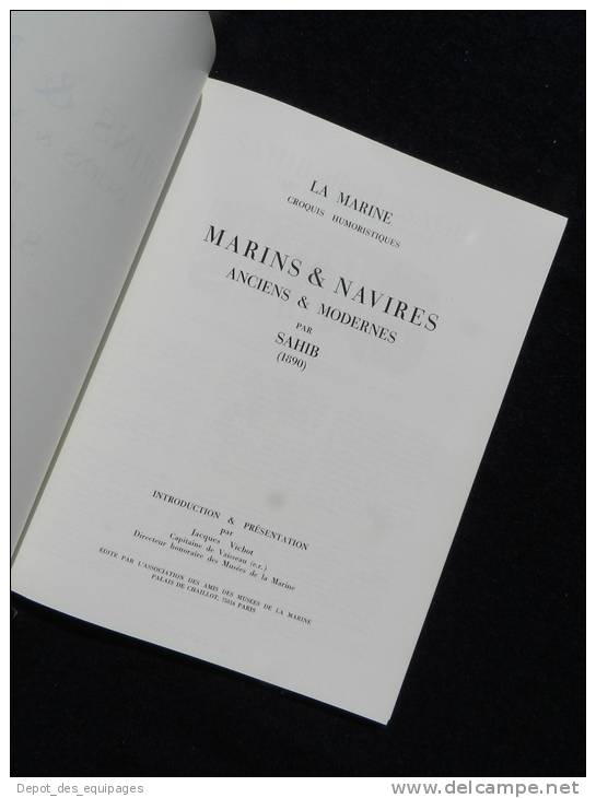 MARINE FRANCE : JOLI LIVRE 1890 MARINS & NAVIRES par SAHIB