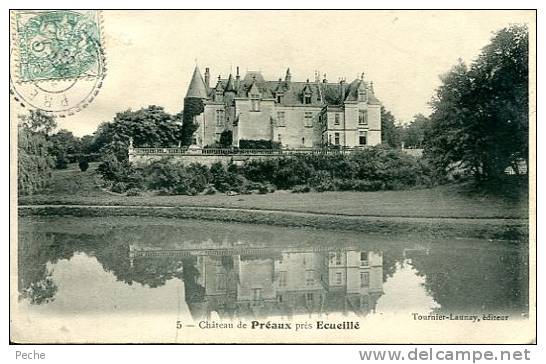 N°29313 -cpa Château De Préaux Près Ecueillé- - Autres & Non Classés