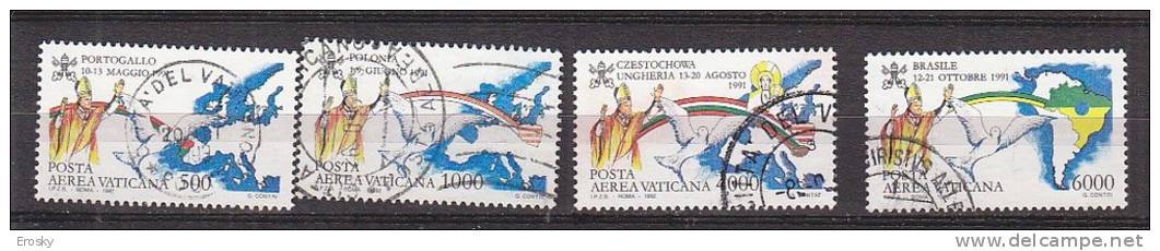 Z2434 - VATICANO Aerea SASSONE N°92/5 - VATICAN Aerienne Yv N°92/5 - Luchtpost