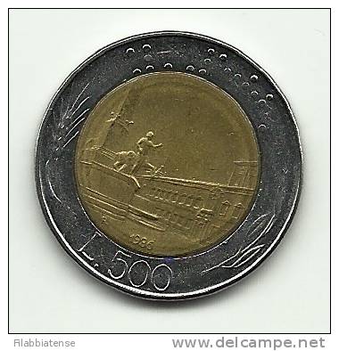 1986 - Italia 500 Lire, - 500 Lire