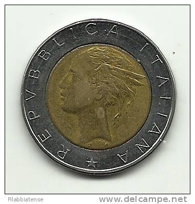 1987 - Italia 500 Lire, - 500 Liras