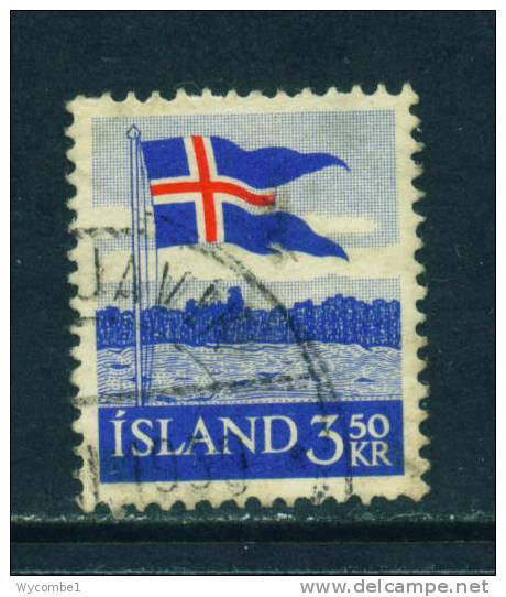 ICELAND - 1958 Flag 3k50 Used (stock Scan) - Usados