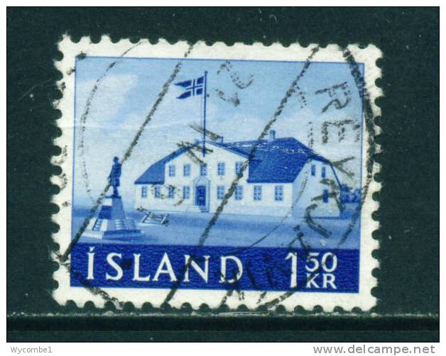 ICELAND - 1958 Old Government House 1k50 Used (stock Scan) - Usati