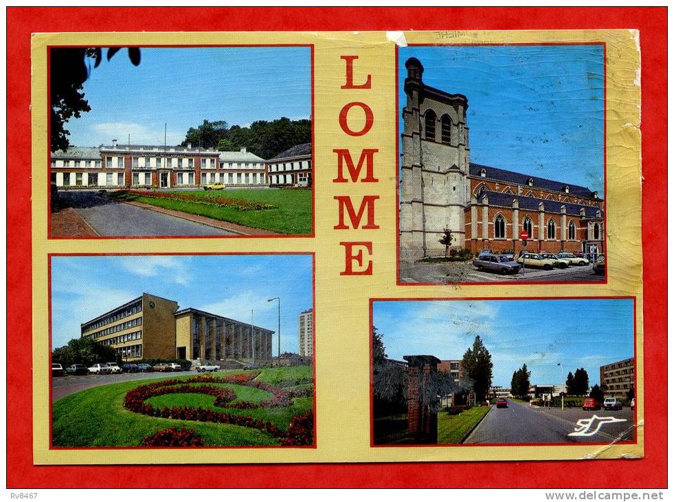 * LOMME-Multiples Vues:Maison Des Enfants,Eglise,Mairie,Centre F.P.A.-1985(Jeux FR3 Au Dos) - Lomme