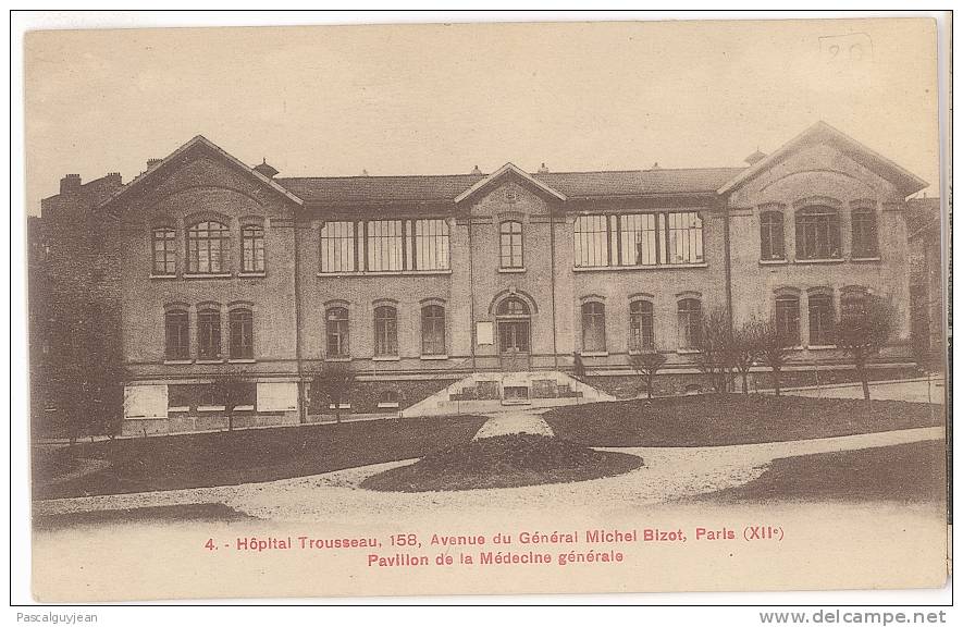 CPA PARIS 12 - HOPITAL TROUSSEAU - PAVILLON DE LA MEDECINE GENERALE - Santé, Hôpitaux