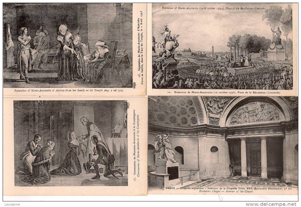 13 / 3 / 114  -  LOT DE 20 CP - MORT DE LOUIS XVI ET CHAPELLE EXPIATOIRE - 5 - 99 Cartoline