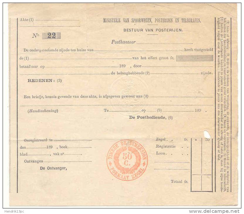 102-België  Spoorweg Chemin De Fer  Document    Stempel BAUDOUR - Dokumente & Fragmente