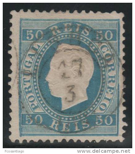 PORTUGAL 1870/80 - Yvert #42a - VFU - Usati