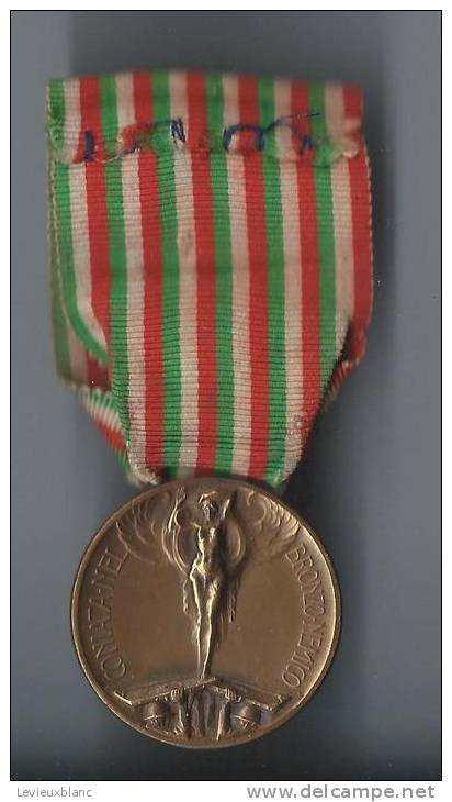 Italie / Médaille " Guerra Per L´unita D´Italia "/ Roi Victor Emmanuel III/ / 1915-1918   D206 - Italie