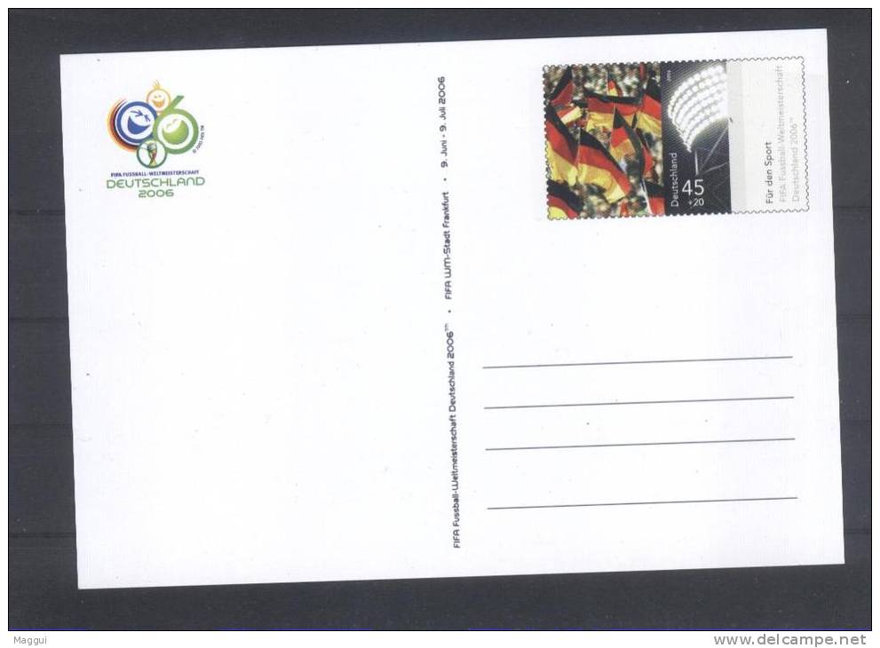 ALLEMAGNE   Carte  Officielle  Stade Frankfurt  Football  Soccer  Fussball   Cup 2006 - 2006 – Germany