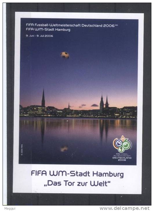 ALLEMAGNE   Carte  Officielle  Stade Hamburg  Football  Soccer  Fussball   Cup 2006 - 2006 – Germany