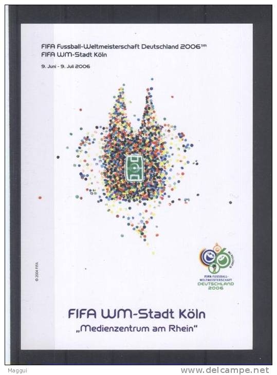 ALLEMAGNE   Carte  Officielle  Stade Koln Football  Soccer  Fussball   Cup 2006   Eglise - 2006 – Germany