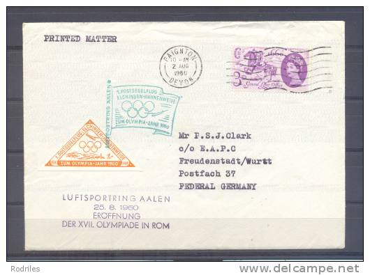 1960.- GRAN BRETAÑA A ALEMANIA - Lettres & Documents