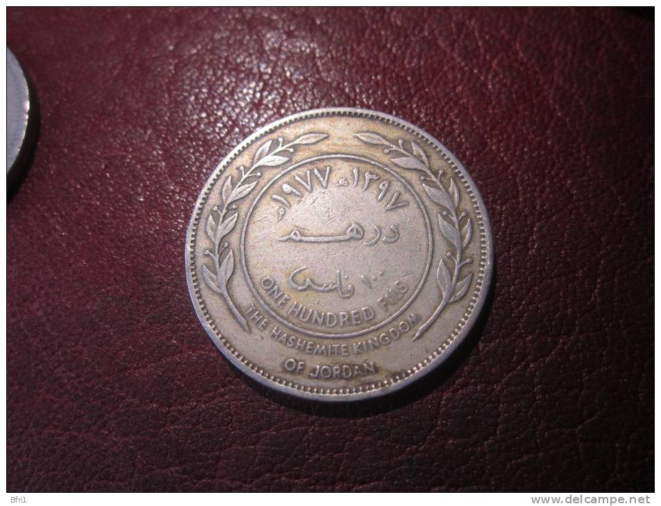 100 Fils - Hussein II Ibn Talal 1977 VOIR PHOTOS - Jordanien