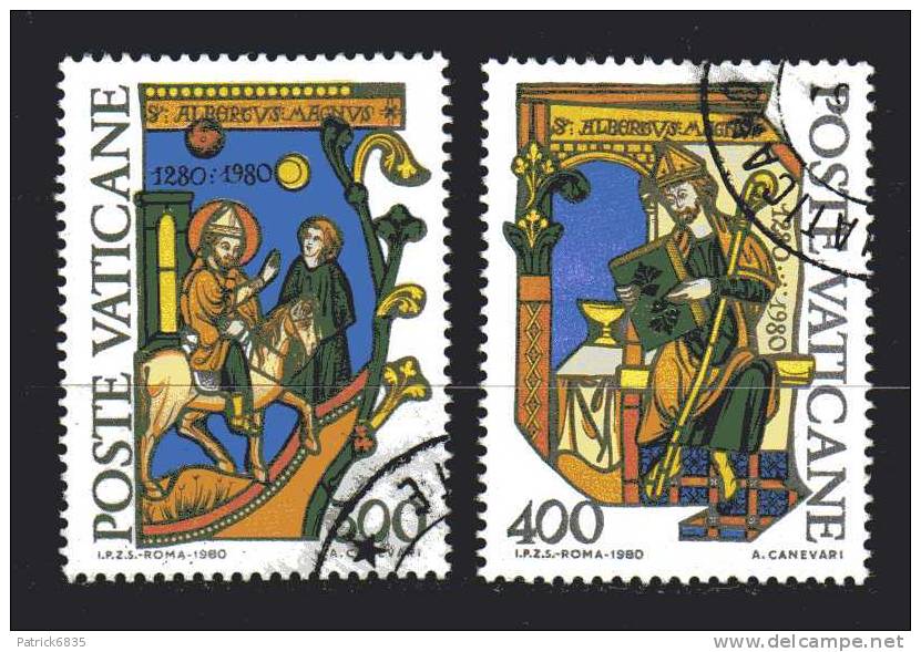 Vaticano ° - 1980 . Sant´Albert Magno. . Unif. 680/81.  Usato - Used Stamps