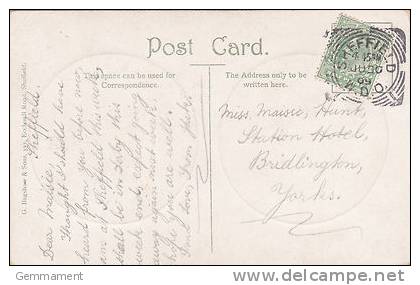 P/HISTORY - 1909 SQUARED CIRCLE - SHEFFIELD - Postmark Collection