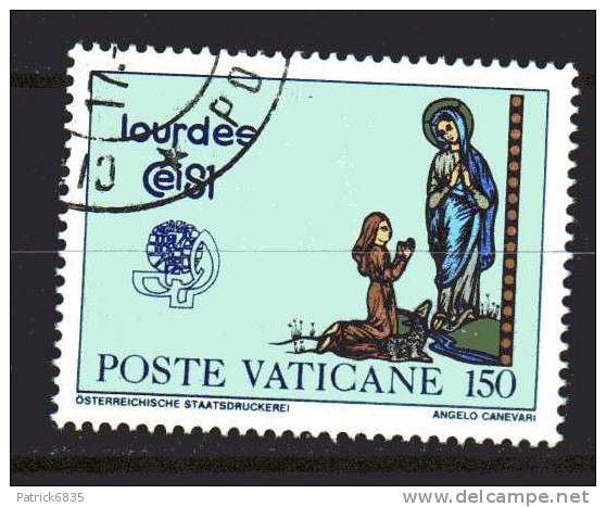 Vaticano ° - 1981 . Lourdes. £ 150 Unif. 691.  Usato - Oblitérés