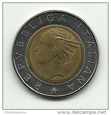 1993 - Italia 500 Lire Banca D'Italia, - 500 Liras