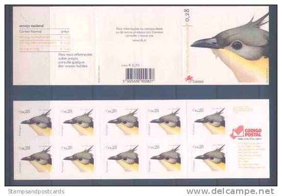 Portugal Coucou Geai Oiseaux Carnet 2002 ** Portugal Great Spotted Cuckoo Bird Booklet 2002 ** - Libretti