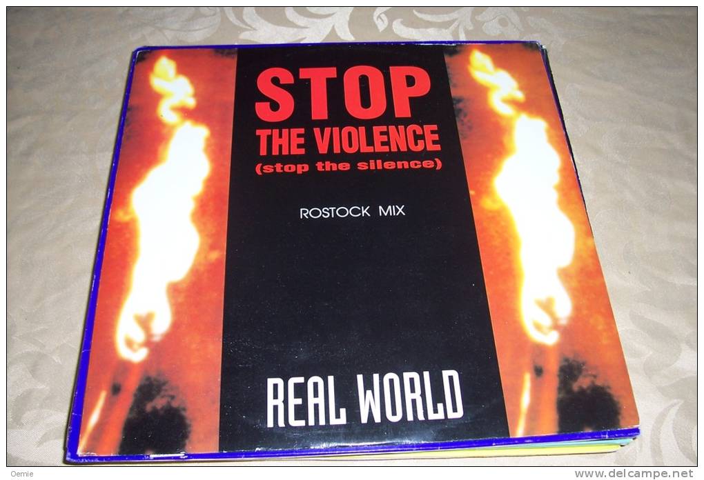 REAL  WORLD  °  STOP THE VIOLENCE - 45 T - Maxi-Single