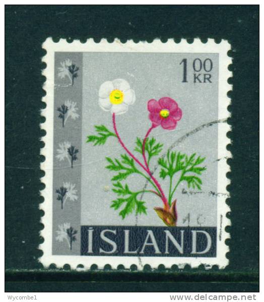 ICELAND - 1964 Flowers 1k Used (stock Scan) - Oblitérés