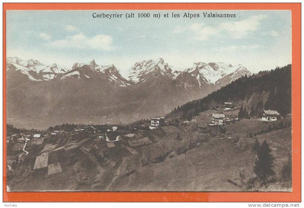 U253, Corbeyrier Et Les Alpes Valaisannes,  Non Circulée - Corbeyrier