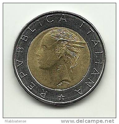 1996 - Italia 500 Lire ISTAT^ - 500 Liras