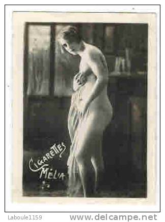 CHROMO EROTIQUE FEMMES PIN UP Cigarettes MELIA  : " Femme Nue " - Melia