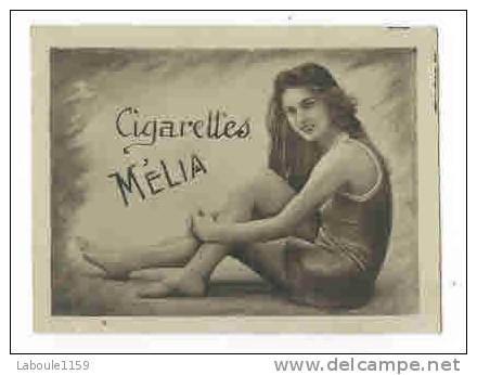 CHROMO EROTIQUE FEMMES PIN UP Cigarettes MELIA  : " Jolie Femme " - Melia