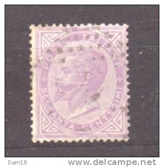 ITALIE 1863 N° 20 OBL. (YT) 60c. VIOLET - Gebraucht