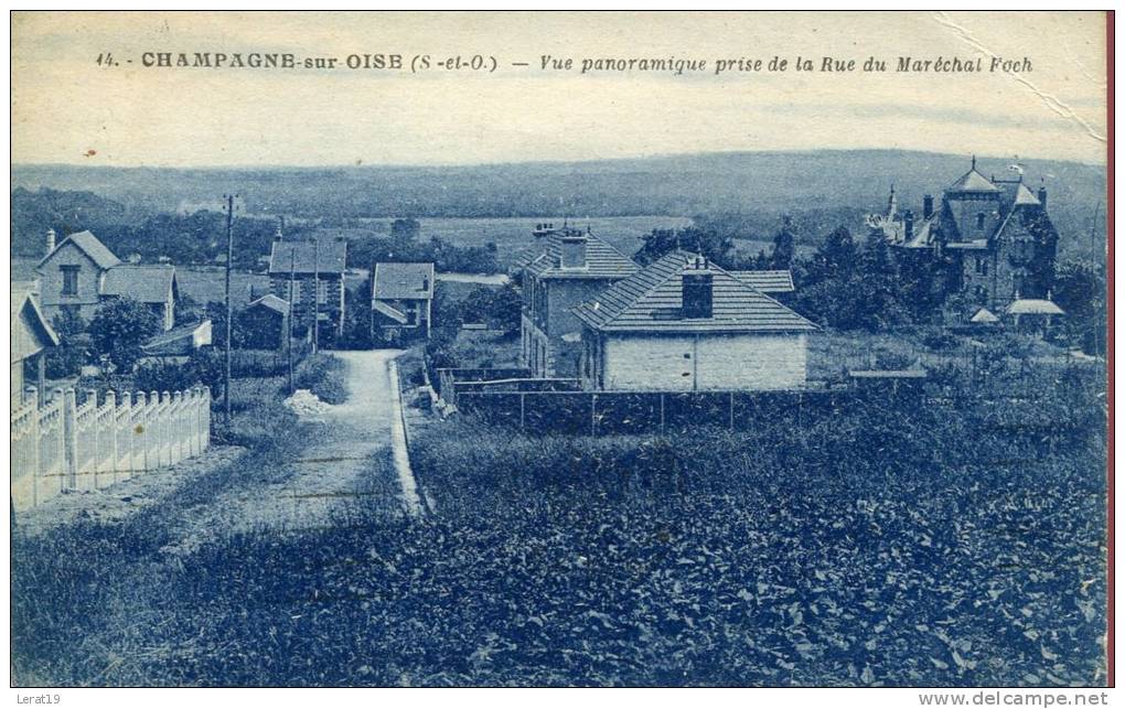 95-VAL D OISE--CHAMPAGNE SUR OISE / RUE DU MARECHAL FOCH    ECRITE ‹(•¿• )› - Champagne Sur Oise