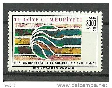 Turkey; 1993 U.N. Natural Disaster Relief Day - Unused Stamps