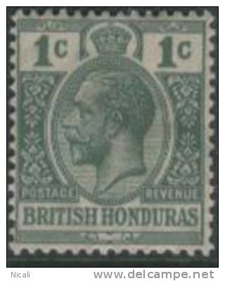 BRITISH HONDURAS 1922 1c KGV SG 126 HM HX37 - British Honduras (...-1970)