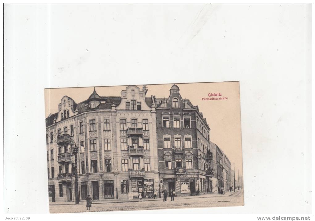 B71562 Poland Gliwice Gleiwitz Preiswitzerstrasse Shops Animation  2 Scans - Polen