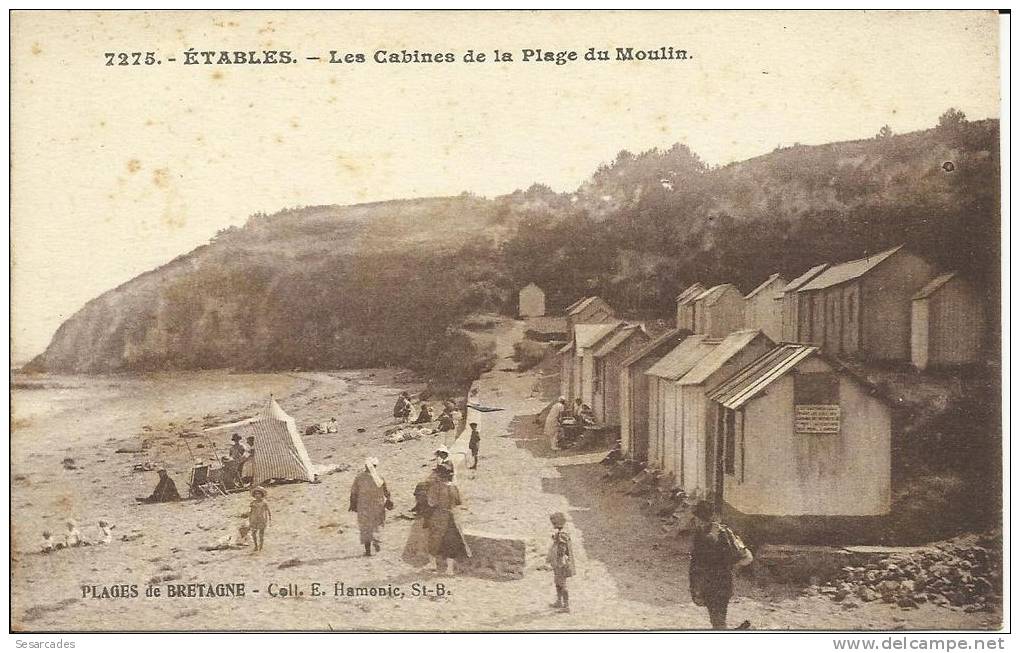 ETABLES - LES CABINES DE LA PLAGE DU MOULIN - Etables-sur-Mer