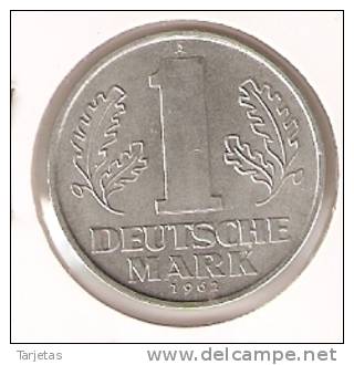 MONEDA DE ALEMANIA DEMOCRATICA DE 1 MARK DEL AÑO 1962 LETRA A UNCIRCULATED (COIN) - 1 Marco