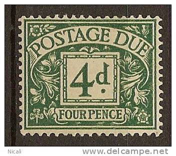 GB POSTAGE DUE 1936 4d SG D23 HM YA26 - Tasse