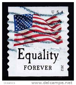 Etats-Unis / United States (Scott No.4633 - Drapeau / US / Flag) (o) Roulette / Per. 9 1/2  / Coil - Gebraucht